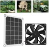 6V 10W Outdoor Solar Power Panel Exhaust Fan USB Charging