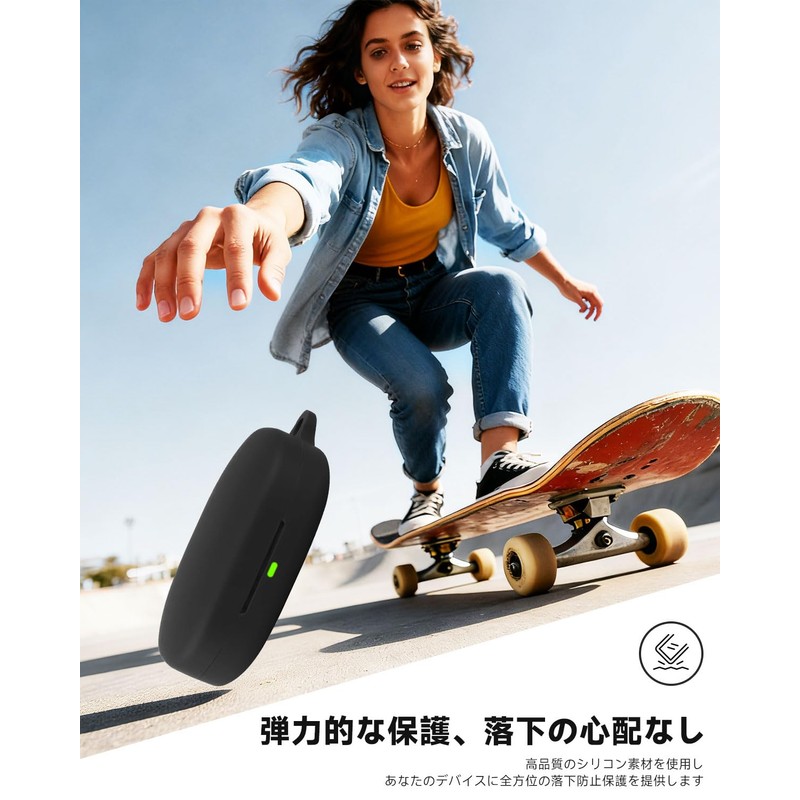 HVUYAL Case for SHOKZ OpenFit Pro Case with Anti-Lost Hook