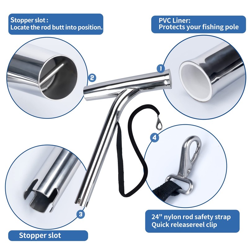 Boat Rod Holder Outrigger for Fishing Marine Grade 316 Stainless