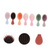 Ipetboom 6Pcs Mini Wet Hair Brush Brushes Cloud Avocado Portable