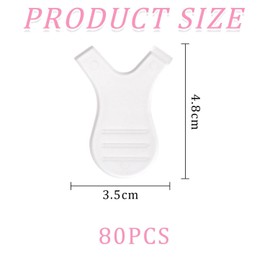 80 Stücke Von Wimpern Silikonbürste, Eyelash Beauty Accessoires, Transplantation Eyelash Auxiliary -Werkzeuge, Wimpernhebewerkzeuge.