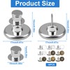 18 Pcs Reusable Jean Buttons pins, Nail-Free Detachable No Tools