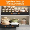 DS-4 2 Pack Pull Out Cabinet Organizer Expandable Width(12"-18") and