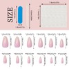 NICENEEDED 24PCS Press on Nails Medium Almond, Spring Summer Fake