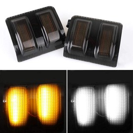 2pcs Ford Side Mirror Led Lights Turn Signal Light Daytime Running Lights For Ford F250 F350 F450 Super Duty 2008-2016 Smoked Car Parking Light Side Mirror Marker Blinker Lamp