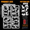 FINGERINSPIRE 4Pcs Silhouette of the Cat Stencils with Paint Brush
