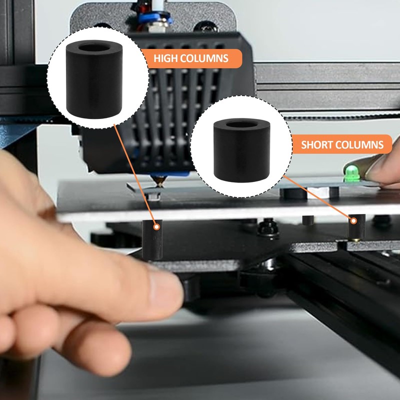 Litoexpe 12 Pcs 3D Printer Silicone Solid Bed Mounts, 3D