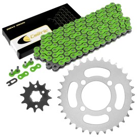Caltric Drive Chain & Sprockets Kit fits Yamaha Grizzly 125 YFM125G YFM125 G 2004-2012