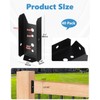 40 Pack 2x4 Fence Brackets for Wood Rail,18 Gauge |