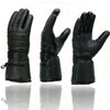 Milwaukee Leather Men's Leather Gauntlet Lined Motorcycle Hand Gloves -