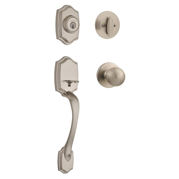 Kwikset 96870-099 Belleview Single Cylinder Front Door Handleset with Polo