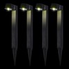Alpine Corporation 18" H Outdoor Solar Modern Pathway Lights, Waterproof