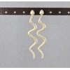 Gold snake earrings asp cleopatra toga serpent post stud dangle