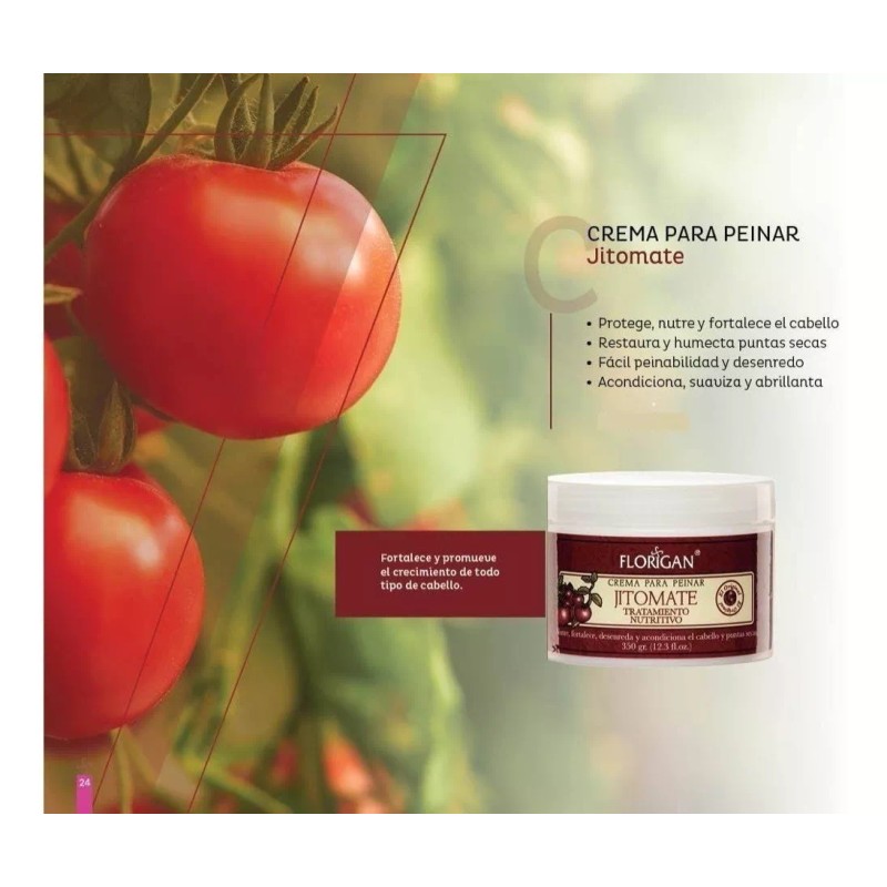 Florigan Crema Para Peinar Jitomate Tratamiento Nutritivo Florigan®
