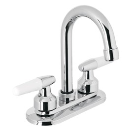 Foset Basic M-060I, Mezcladora para lavabo, manerales cono, cuello bar, Basic