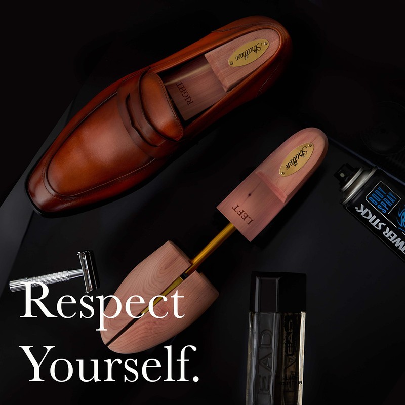 STRATTON MEN’S ADJUSTABLE SPLIT TOE CEDAR SHOE TREE - GROWN