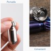 Titanium Small Pill Organizer Keychain Waterproof Pill Container Case Portable