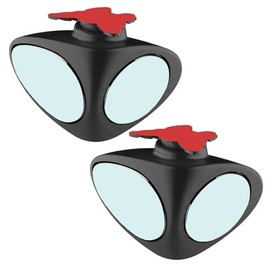 Blind Spot Mirror, Adjustable Convex Auxiliary Mirror for Cars, Trucks, SUVs, Bikes, Universal, HD, Stick on, Wide Angle Side Mirror Blindspot, 360° Adjustable Automotive Mirrors, Left Right