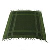 Scarf Head Wrap Breathable Kerchief Comfortable Shawl Green with Tassels