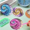 Dmiuhbl 8Pcs Diamond Painting Coasters with Holder Absorbent Coffee Tea