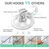 GlobaLink Suction Hooks, Clear Reusable Heavy Duty 3KG Vacuum Suction