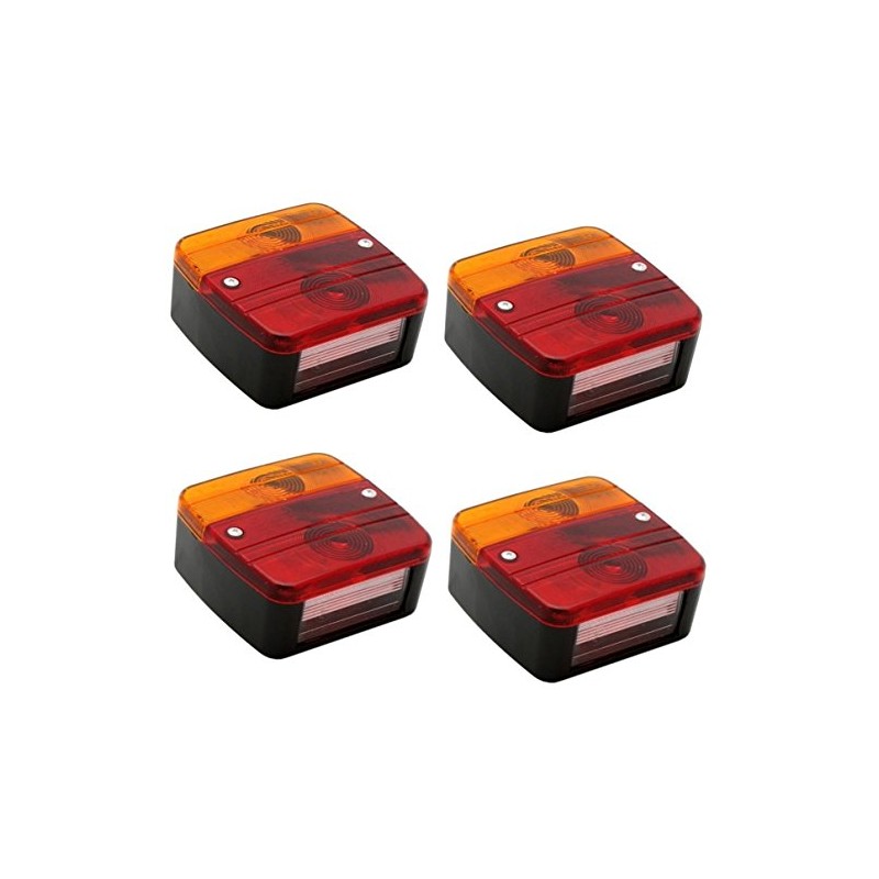 hillfield® Universal Rear Lights 12 V for Car Trailers Complete