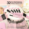 Makeup Brushes, VANDER 32pcs Professional Soft Synthetic Kabuki Cosmetic Eyebrow