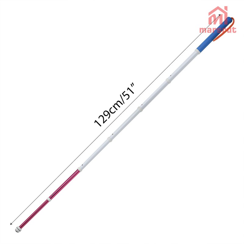 Walking Stick for Blind Telescopic Cane with Storage Bag, 51"