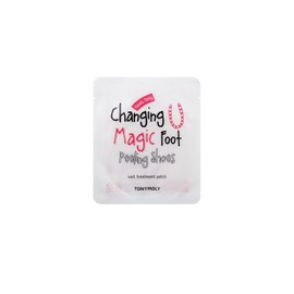 TONYMOLY Changing U Magic Foot Peeling Shoes – Exfoliating Foot Mask with AHA & Watermelon Extract for Dry, Cracked Heels & Callus Removal, Baby Soft Feet Spa Treatment, 1 Pair
