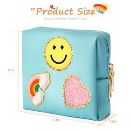 2 Pack Period Bag, PU Leather Sanitary Napkin Storage Bag for Feminine Pads Liners Tampons and Reusable Pads,Functional Sanitary Pads Pouches First Period Kit for Teen Girls Women Ladies Gift