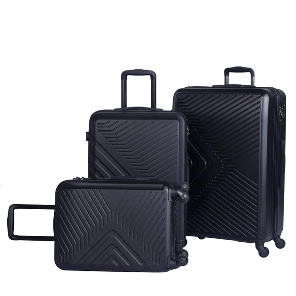 ROCKRAIN 3 Piece ABS Lightweight Luggage Set: 20/24/28 Inch Hard
