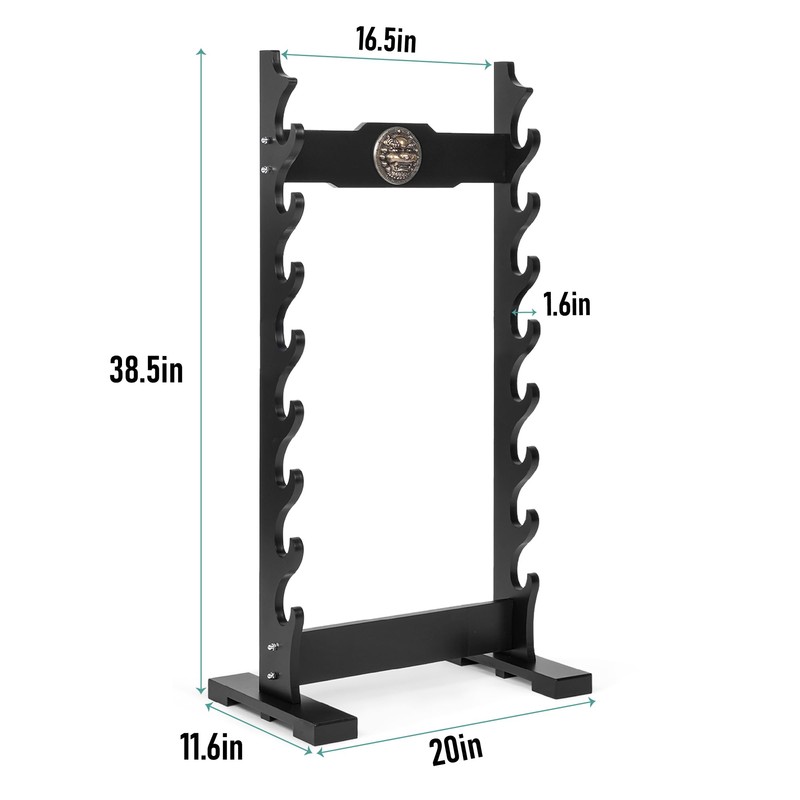 lukar Kylin 8 Tier Sword Rack Floor Standing, Multilayer Katana