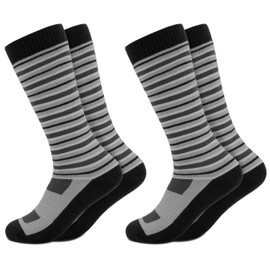 Occulto Mondi Children's Ski Socks Pack of 2, gray