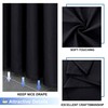 OVZME Extra Long Shower Curtain Set- 96 Inch Long Waffle