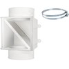 Dryer Duct Lint Trap, Extra Heat Dryer Saver,Accommodates 4" Transition