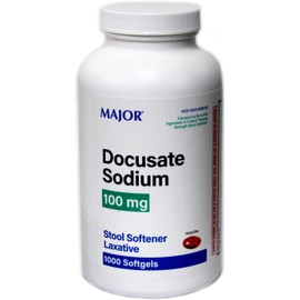 DOK Stool Softener 100 Mg 1000 Softgels