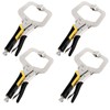 SEUNMUK 4 PCS 11 Inch C Clamp Locking Pliers with