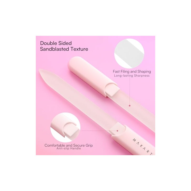 Makartt Glass Nail File for Natural Nails: Reusable Nail Care