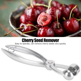 Manual Cherry Stoner, 18 cm, Olive Corer, Aluminium Alloy, Castle Design, Efficient Removal of Cherry Stones, for Cherry, Olives and More