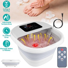 Edge by Body Code Collapsible Foot Spa Massager, Electric Foldable Tub with Heating and Remote Control