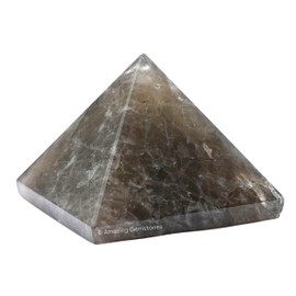 Smoky Quartz Pyramid Crystal Healing Stones - 1.5" Great Pyramid Figurine of Natural Stone Pyramid for Meditation, Reiki, Chakra Balancing and Crystal Pyramids Grid