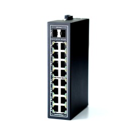 WIWAV WDH-16GT2GF-DC 10/100/1000Mbps Unmanaged 18-Port Gigabit Industrial Ethernet Switches with DIN Rail/Wall-Mount (UL Listed,Fanless,-30℃~75℃)