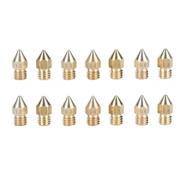 Zopsc Kit de Boquilla de Impresora 3D de 14 Piezas Mk8 Boquilla de extrusión de latón Impresora 3D 2 Piezas 0.2/0.3/0.4/0.5/0.6/0.8/1.0mm, para Anet A8, CR-10, etc.