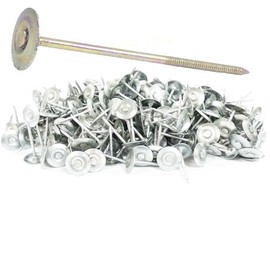 6" x 6GA Ring GALV Steel Round Cap Nails 25lb