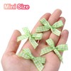 uxcell 200pcs Mini Gingham Ribbon Bows 2 Inch Small Tiny