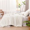 Litanika Ivory Comforter Set Full Size, 3 Pieces Lightweight Solid