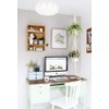 Mkono Macrame Double Plant Hanger Indoor Outdoor 2 Tier Hanging