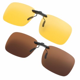 MADGININE Night Driving Glasses 2PCS Night Driving Glasses for Women, Night Driving Glasses for Men, Anti Glare Driving Glasses, Driving Glasses for Driving,Fishing,Skiing,Running,Cycling