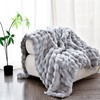H&D Faux Fur Throw Blanket for Couch,Fluffy Cozy Soft Plush