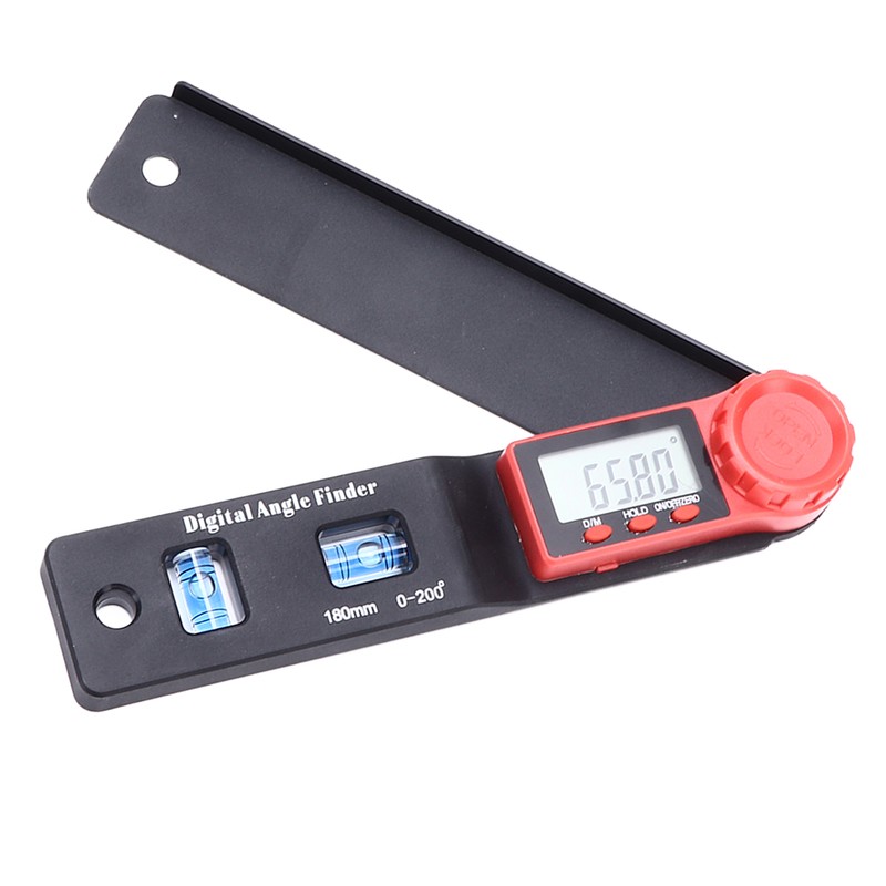0‑200° Digital Display Angle Finder High Accuracy Electronic Spirit Level